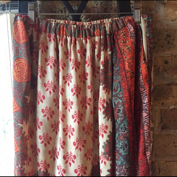 Zara Mosaic Printed Pants Palazzo - Picture 3 of 4